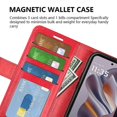 thumbnail image 5 of For Motorola Edge 50 Neo 5G Wallet Case Crazy Horse Texture Stand Leather Phone Cover - Black, 5 of 5