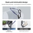 thumbnail image 4 of VIPQV Magnetic Neck Mount for Phones, Neck Cell Phone Holder POV/Vlog Selfie Mount Hand Free Phone Neck Holder Chest Stand Strap Video Recording for iPhone Android Phones, Blue, 4 of 10