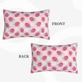 thumbnail image 2 of Logiee Floral Strawberr Print Pillow Case,Throw Pillow Covers, Double Sided Plush Cushion Cover for Couch Sofa Bed, Only Pillowcase-16"x24", 2 of 6