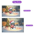thumbnail image 5 of Merry Christmas Woofmas Xmas Noel French Bulldog Santa Snowman Indoor Rug Dog Lover Gifts Carpet Living Bed Room Sofa Home Decor - 13016, 5 of 5