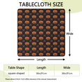 thumbnail image 2 of Halloween Pumpkin & Bones Pattern Square Fitted Tablecloth with Elastic Edge,Square Table Cover,Washable Elastic Table Cover for Home Kitchen Party Decor 36"x36", 2 of 6