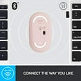 thumbnail image 5 of Open Box Logitech Pebble Wireless Mouse with Bluetooth or 2.4 GHz Receiver - Rose, 5 of 6