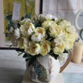 thumbnail image 2 of Estilo europeo mini peonía peonía flor artificial flor artificial flor de seda flor artificial 10 lotes [blanco como la leche] sidaley JJ16242-05, 2 of 6