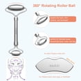 thumbnail image 2 of Stainless Steel Gua Sha & Face Rollers, 2Pcs Facial Massage Tools, Guasha Tool for Face Eyes Neck, 2 of 10