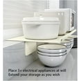 thumbnail image 3 of Window Sill Storage Shelf with Magnetic Base, Window Shelf Countertop Extension Board,Narrow Space Extention Plate, Window Sill Extender for Plants(Size:50x21cm/19.7x8.3in), Beige, 3 of 8