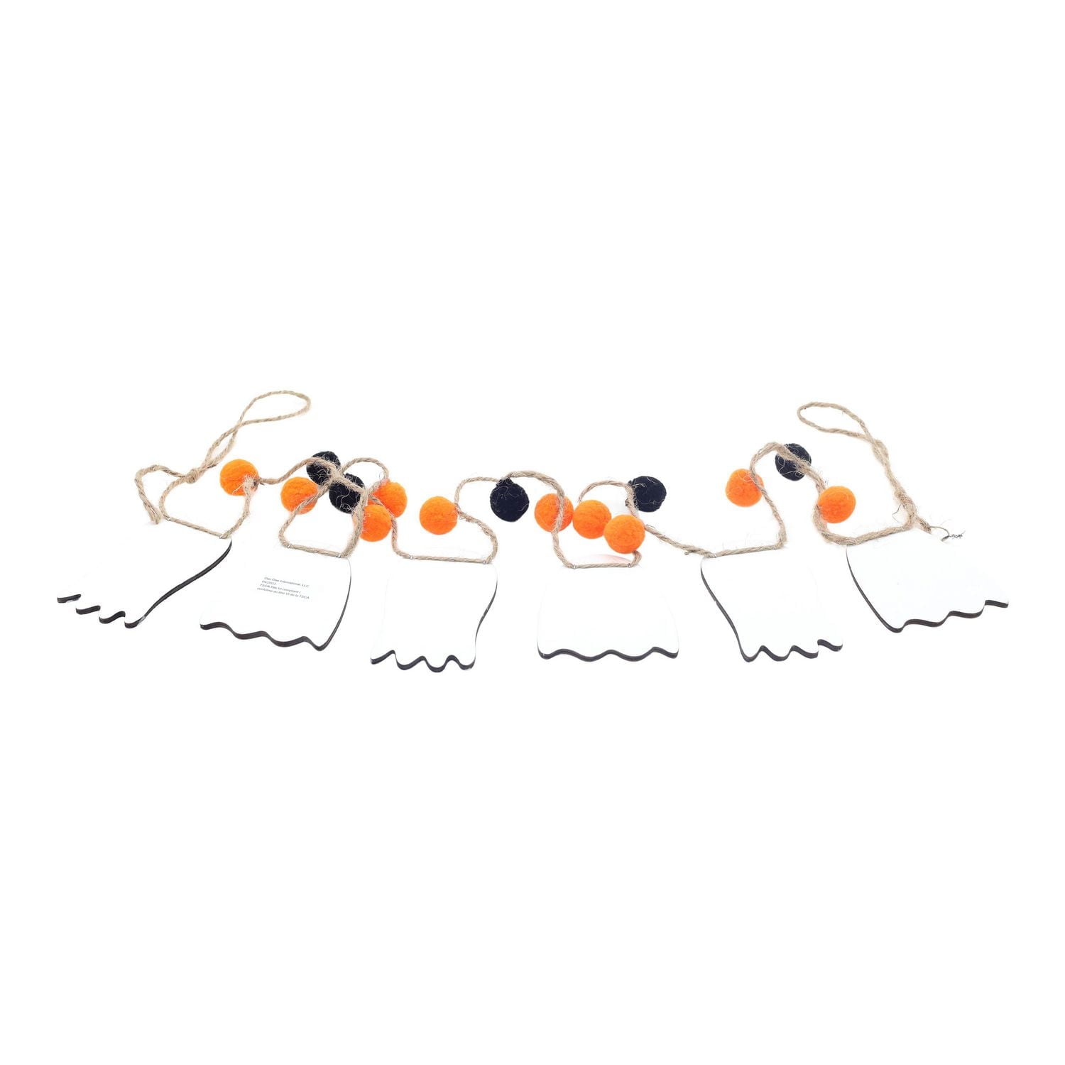 Way To Celebrate Halloween Wood Ghost Garland