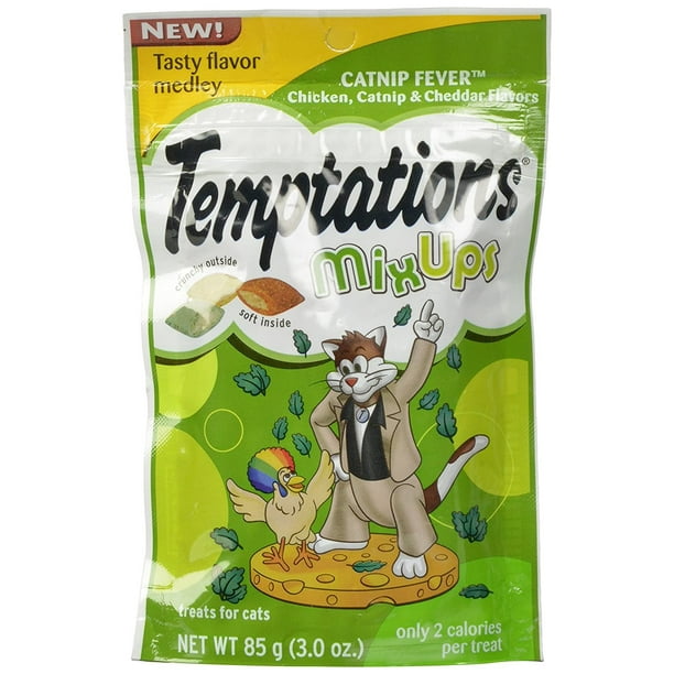 Temptations Cat Treats Mix Ups, Catnip Fever Chicken, Catnip and