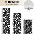 thumbnail image 4 of White Mushroom Silhouette Black Pattern Kitchen Rugs Sets Of 3,Kitchen Runner Rugs Non Skid Washable,Decorative Kitchen Floor Mats for Kitchen,Sink,Laundry,17"x30"+ 17"x47" + 17"x59", 4 of 6