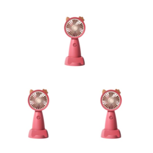 Monstrate Mini ventilador USB Ventiladores de mano Base silenciosa de Refrigeración de verano Dibujos animados al aire libre para viajes en casa Type1 NO1
