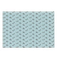 thumbnail image 1 of Swan Cutting Board, Dark Color Swans on Pale Blue Backdrop with Little Black Circles and Red Dots, Decorative Tempered Glass Cutting and Serving Board, Large Size, Grey Pale Blue Red, by Ambesonne, 1 of 1