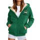 thumbnail image 1 of WILLBEST Sudadera Larga para Mujer, Estilo Casual de Invierno, con Cremallera, Forrada, con Estampado Festivo Chaqueta Suave, Cómoda y Cálida, Ideal para Deportes Al Aire Libre y Uso Diario Mediana, 1 of 5