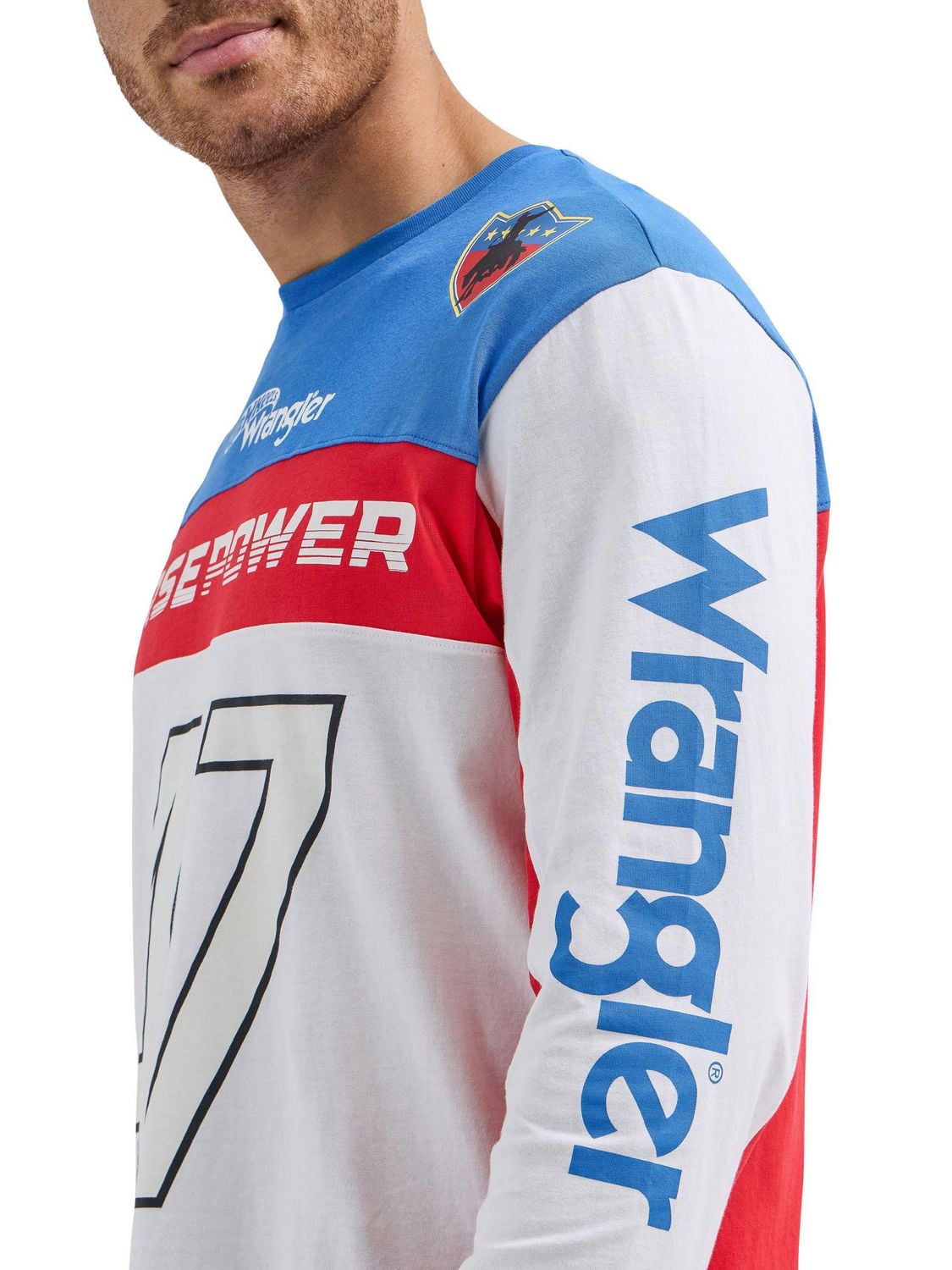 WRANGLER® x HOT WHEELS™ MEN’S LONG SLEEVE COLORBLOCKED TEE