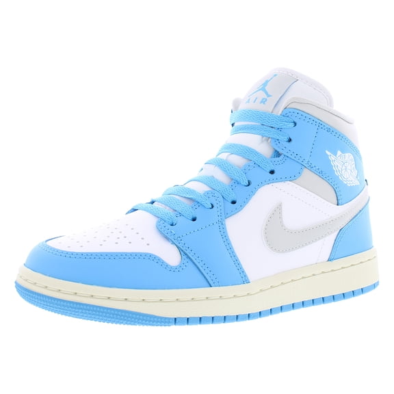 Women's Jordan 1 Mid Dark Powder Blue/Neutral Grey (BQ6472 400) - 5.5