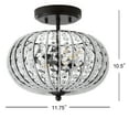 thumbnail image 2 of JONATHAN Y Catalina 11.7" Metal /Acrylic LED Semi-Flush Mount, Oil Rubbed Bronze/Crystal, JYL9047A, 2 of 7