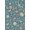 Blue, Pattern 18, variant on ODIKA 4'x6' Yellow Vibrant Avian Paradise Garden Washable Area Rug Elegant Floral and Bird Motifs with Lush Foliage for Dorm Room, Small Living Stain Resistant Low Profile, Easy Care