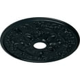 thumbnail image 3 of 30 7/8"OD x 3 5/8"ID x 1 3/8"P Rose Ceiling Medallion (Fits Canopies up to 5 1/4"), Hand-Painted Night Shade, 3 of 5