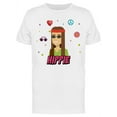 thumbnail image 1 of Hippie Dude T-Shirt Men -Image by Shutterstock, Male Large, 1 of 2