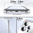thumbnail image 4 of Transparent Ring Holder Phone Case for IPhone 13 12 Mini 15 14 11 Pro Max X XS XR 7 8 Plus Soft Shell Shockproof Cove, 4 of 5