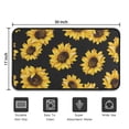 thumbnail image 5 of Black Yellow Sunflower Pattern Door Rugs,Washable Non Slip Door Mats Indoor,Decorative Door Mats,Entry Mat Indoor for Entrance,Bedroom,Kitchen,Bathroom,30"x17", 5 of 6