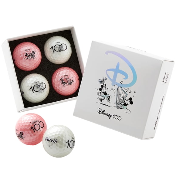 Volvik Ensembles Cadeaux Balle de Golf Vive pour les Fêtes (Lot de 4) (Cercle 100 Ans)