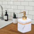 thumbnail image 4 of Ruiboury Resin Soap Dispenser Reusable for Tabletop Kitchen Shower Shampoo Bathroom White 400ml 1Set, 4 of 6