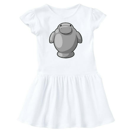 

Inktastic Cute Kawaii Manatee Gift Baby Girl Dress