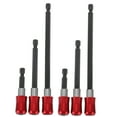 thumbnail image 4 of EXHUMKY Red Magnetic Impact Screwdriver Bit Holder 2 Sets for Diy Work Homeowners, 4 of 7