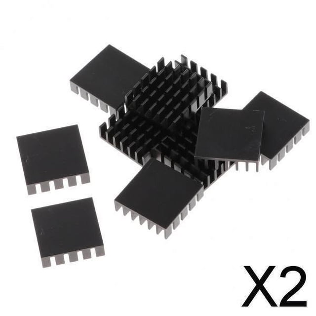 Disipador de Calor Hugo de Aluminio 20x20x6 mm 2 piezas