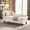 Beige, variant on YWEN Velvet Upholstered Right Facing Chaise Lounge Chair, Chaise Lounge Storage W/Nailhead Trim, Wood Legs, Classic Recliner Lounger Accent Sofa for Living Room Bedroom