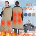 thumbnail image 1 of Winter Warmth: DualPurpose Wearable and Covering Intelligent Heating Blanket, Shawl Style, 1 of 9