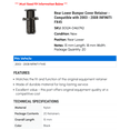 thumbnail image 2 of Rear Lower Bumper Cover Retainer - Compatible with 2003 - 2008 INFINITI FX45 - Dorman, 2 of 2