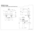 thumbnail image 3 of Kingston Brass FB7621JL 4 in. Centerset Bathroom Faucet, Polished Chrome, 3 of 3