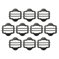 Uxcell 1 Inch Vest Buckles, 10 Pcs Metal Slide Adjuster Clasp for Suit Belt Bags Cloth, Black