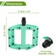 thumbnail image 4 of Pedal de bicicleta de nylon de Bargains Únicos, pedal plano sin tiras reflectantes, cian, adecuado para ejes de 14mm, pedal antideslizante para BMX MTB bicicletas de carretera, 1 par, 4 of 7