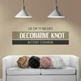 thumbnail image 2 of Coussin Décoratif à Nœud (Bouclé Sable, 28 cm), 2 of 7