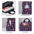 thumbnail image 3 of Yiaed Skull rainbow star mushroom Print Lightweight Backpack Travel Backpacks Hiking Daypack for Women Men, 3 of 5