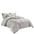 thumbnail image 2 of HGmart 7-Piece Luxury Gray Bed in a Bag, Queen, 2 of 5