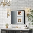 thumbnail image 6 of LiviNest 32-Inch Square Bathroom Mirror: Full-View Grooming for Makeup & Shaving - Black Aluminum Frame for Humid Bathroom & Hallway - Easy Wall Mount Installation, 6 of 6