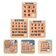 thumbnail image 3 of 3 Sets Wooden Digital  Road Wood Number Slide Puzzle Child Number Slide Toys, 3 of 6