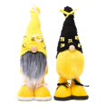 thumbnail image 1 of Linda muñeca sin rostro de abeja, adorno de muñeca de elfo enano hecho a mano para decoración del día de la abeja de la granja del hogar, 1 of 10