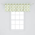 thumbnail image 2 of Lemon Window Valance Pack of 2, Summer Tree Branches Ripe Slices Freshness Juicy Delicious Lemonade Motif, Rod Pocket Curtain Valances Kitchen Bedroom, 54" X 18", Yellow Green and White, by Ambesonne, 2 of 4