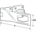 thumbnail image 2 of Prime-Line Keyed Hasp, 4 in. x 1-5/8 in., Steel, Chrome Plated, Twist Knob, 2 of 2