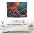 thumbnail image 3 of GOSMITH  Psychedelic Decor Tapestry, Whales with Sea Animal Decor Beach Towel, Wall Hanging for Bedroom Living Room Dorm 40x30, 3 of 7