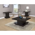 thumbnail image 2 of Reston 3-piece Square Coffee and End Table Set Cappuccino, 2 of 10