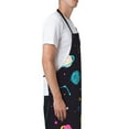 thumbnail image 4 of XMXT 1 Pcs Waterproof Kitchen Cooking Apron, Cartoon Cute Planet Adjustable Aprons for Women Men with Pockets, 4 of 9