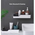 thumbnail image 2 of Étagère de Salle de Bain en Plastique Auto-Adhésive, Organisateur, Support de Rangement Sans Clous Ni Perçage Requis, 2 of 6