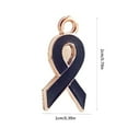 thumbnail image 5 of YIEMEEN 100x/set Cancers Awareness Charm Mixed Color Ribbon Pendants Awareness Ribbon Charm Jewelry Findings DIY Project, 5 of 21