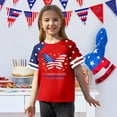 thumbnail image 3 of CCRFTGI Usa Flag Shirts for Child Girls Boys Independence Day 4th Of July Cute Tops American Flag Butterfly Outfits Red White and Blue Summer Shirts Festival T-Shirts Red 7-8 Years, 3 of 5