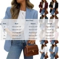thumbnail image 2 of Drovellove Women's Casual Blazer Jacket with Collar Long Sleeve Button Up Cardigan Coat - Solid Color Soft Comfortable Lightweight Outerwear for Work Office Party Dating Vacation, 2 of 5