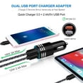 thumbnail image 2 of USB C Fast Car Charger for Samsung Galaxy S25 S24 S23 S22 S21 S20 Z Flip 6 5 4/Z Fold 6 5 4 A16 A25 A35 A15 A54 A14 A53 A03S A13 A23,Quick Charge 3.0 Rapid Car Adapter+6ft Type C Fast Charging Cable, 2 of 7